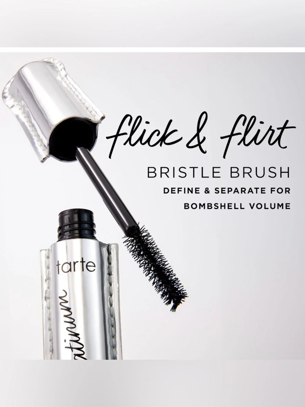 🌿TARTE lights, camera, lashes™ 4-in-1 volumizing & conditioning platinum mascara